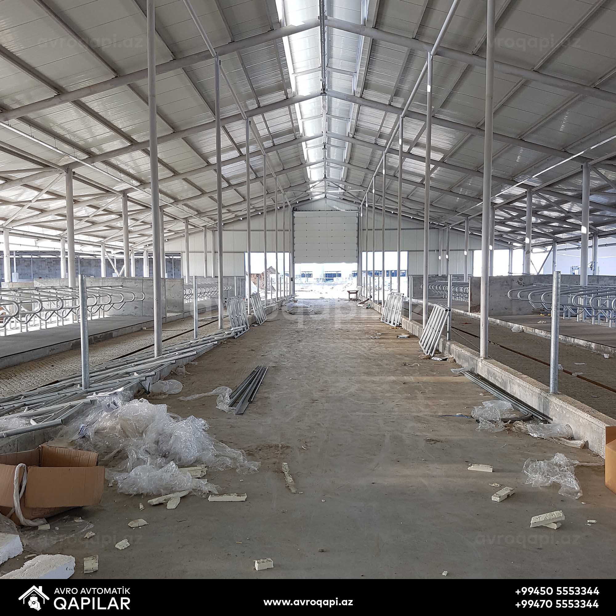 Ağsu Süd Zavodunda quraşdırdığımız Sənaye qapısı.